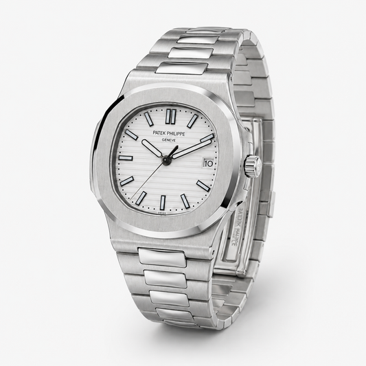 Silver White Automatic Nautilus Super Clone Watch