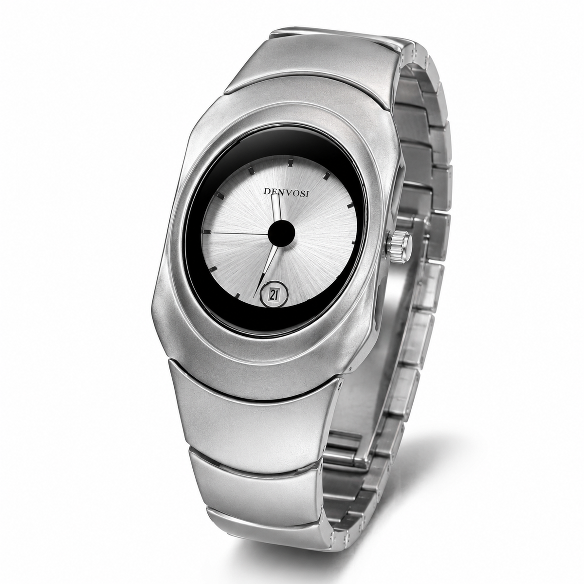 Silver White Matrix Watch