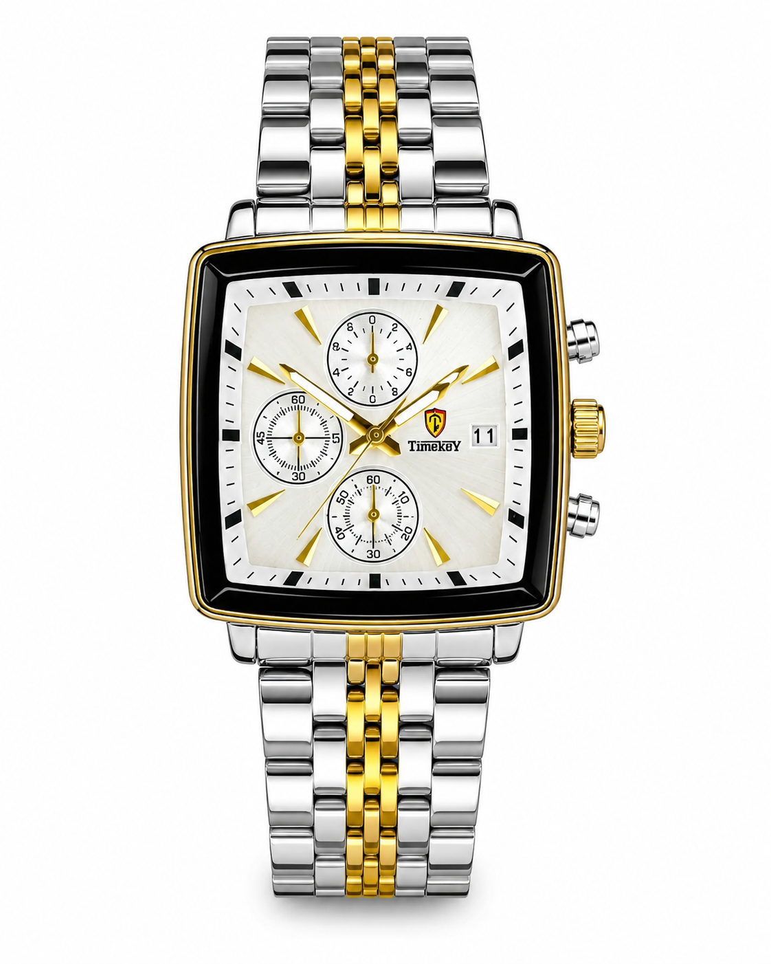 Timekey Square Chain Chronograph Watch