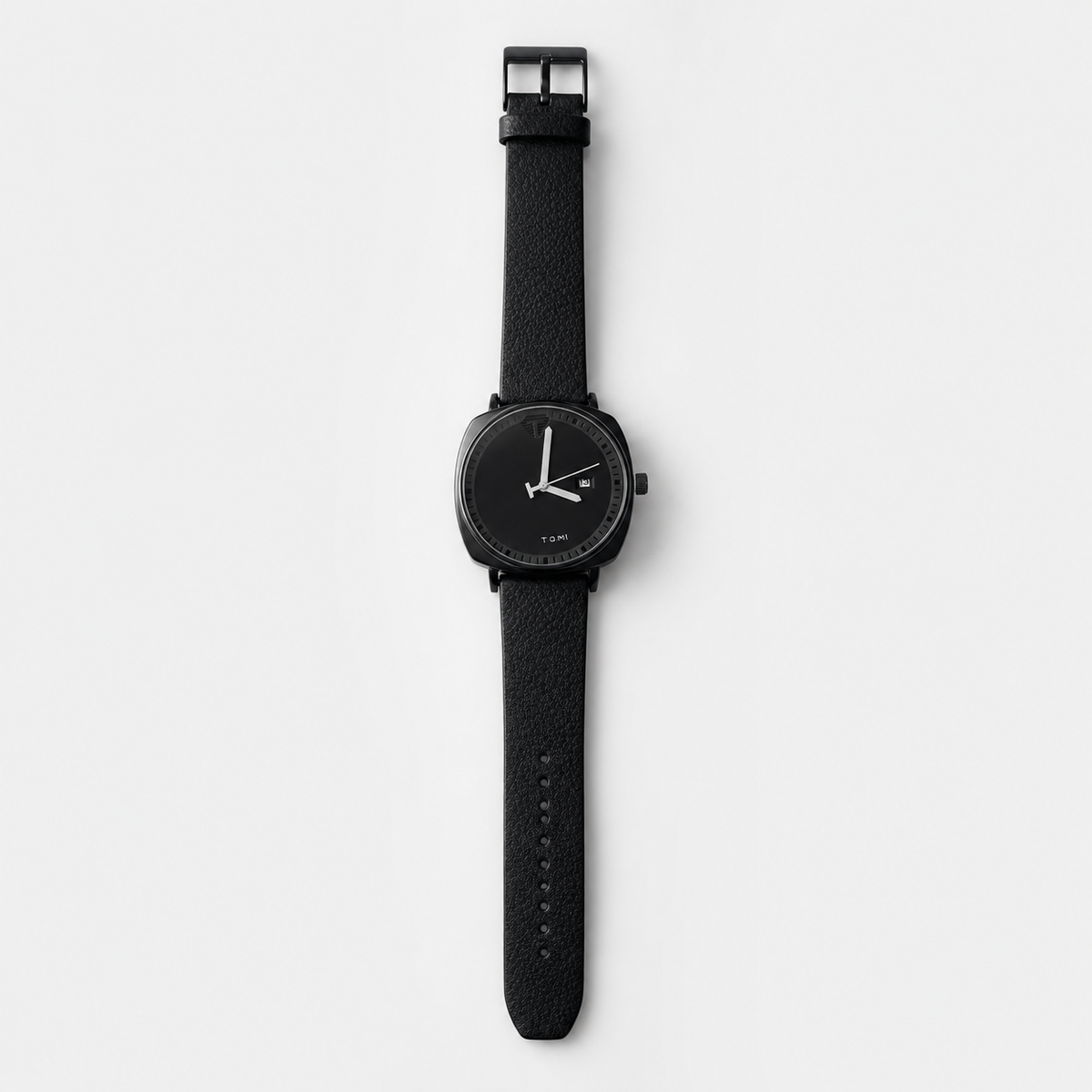 Tomi All Black Sleek Dial Watch