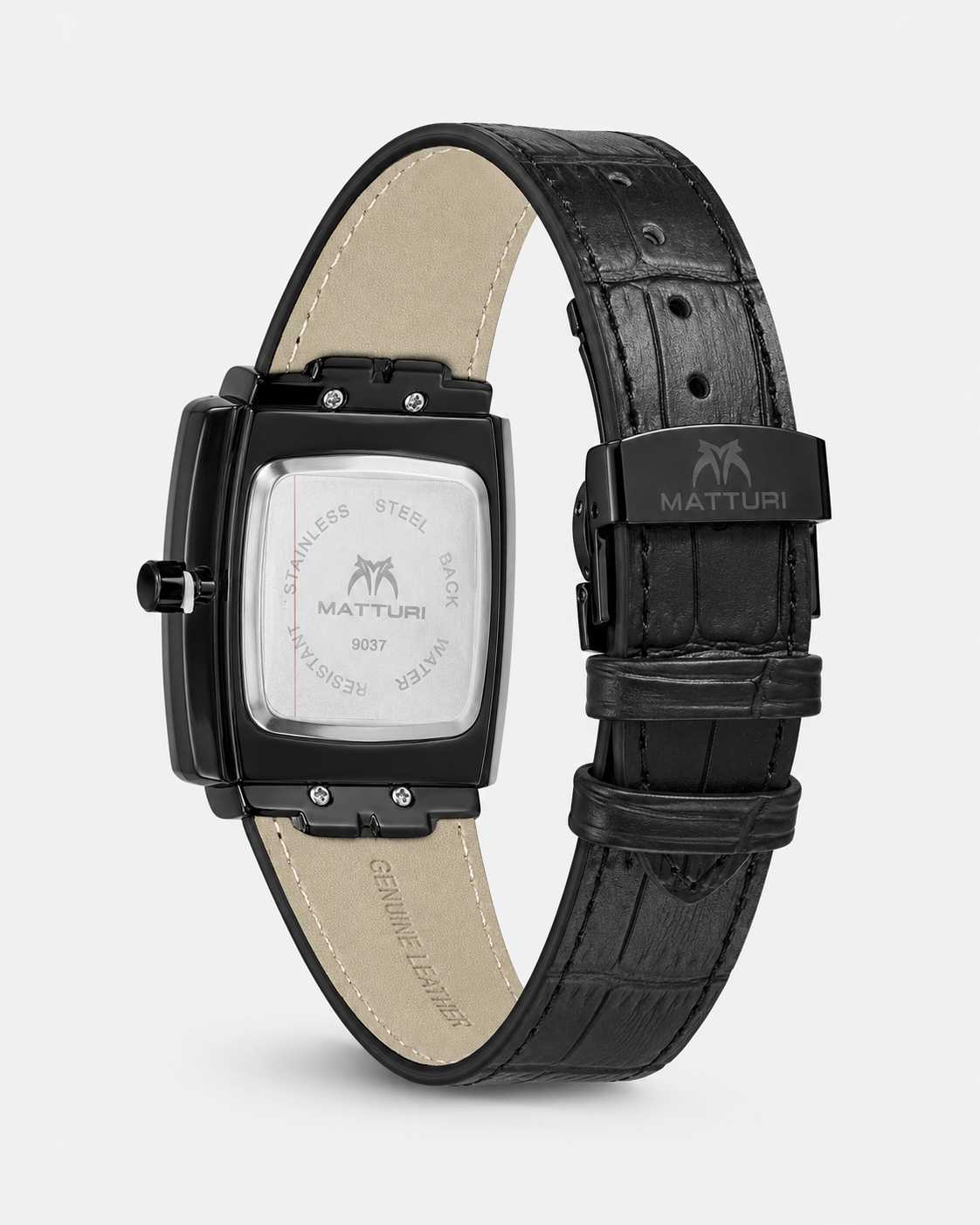 The Sovereign Tonneau | Executive Leather Strap Watch