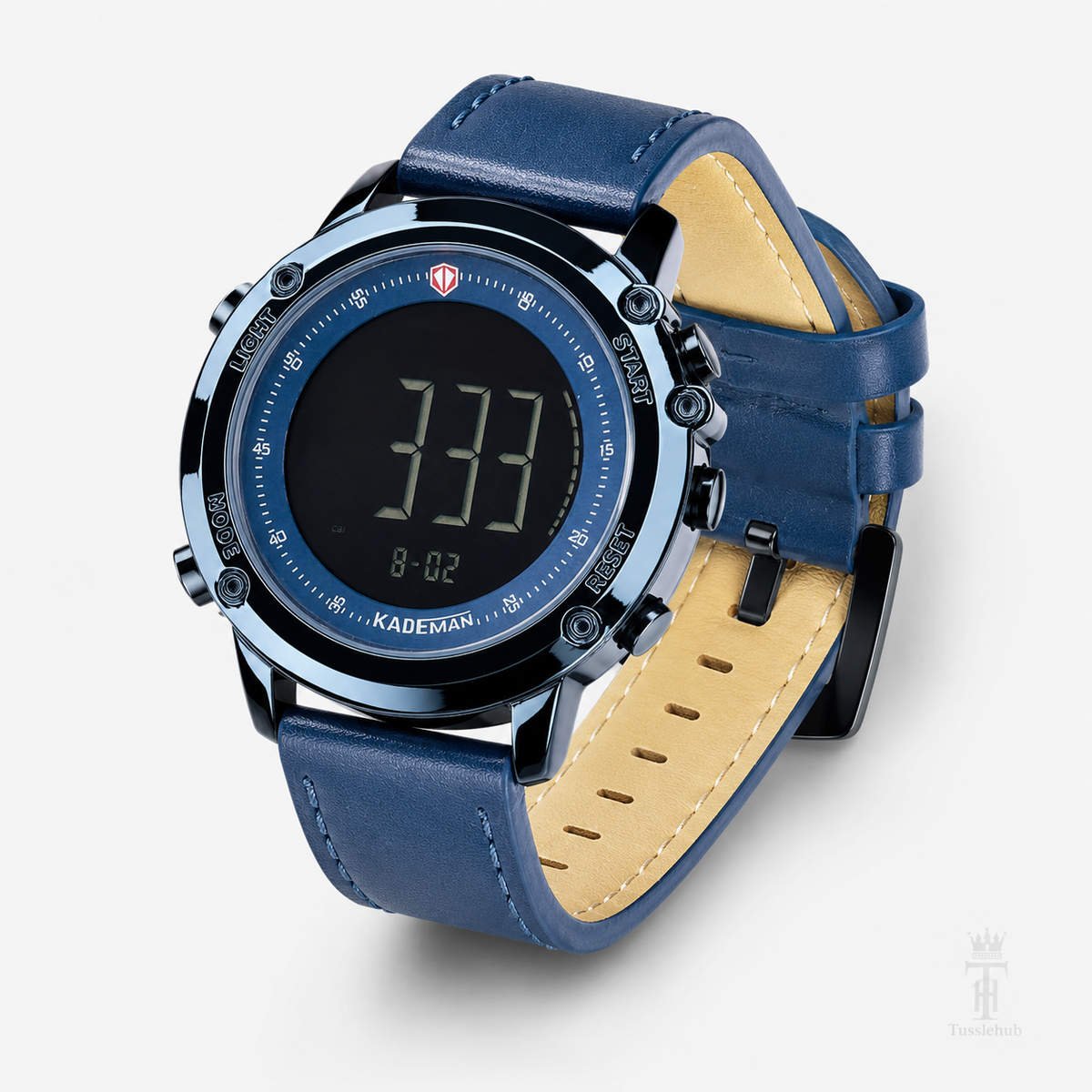 Kademan Tungsten Blue Digital Watch