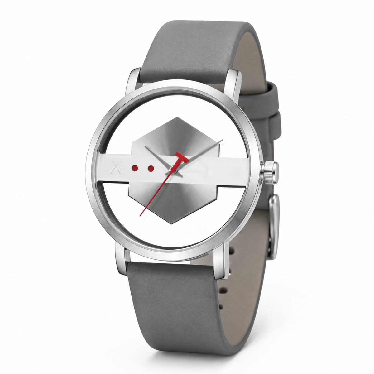 Tomi Ash Grey Hexa Dial Watch