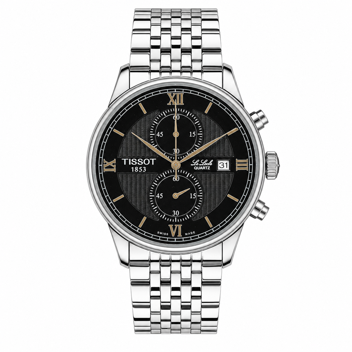 Le Lode Silver Chain Chronograph Dial Tissot Watch