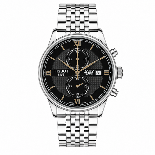 Le Lode Silver Chain Chronograph Dial Tissot Watch