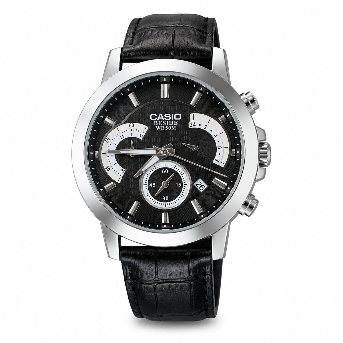 All Black Beside Chronograph Watch