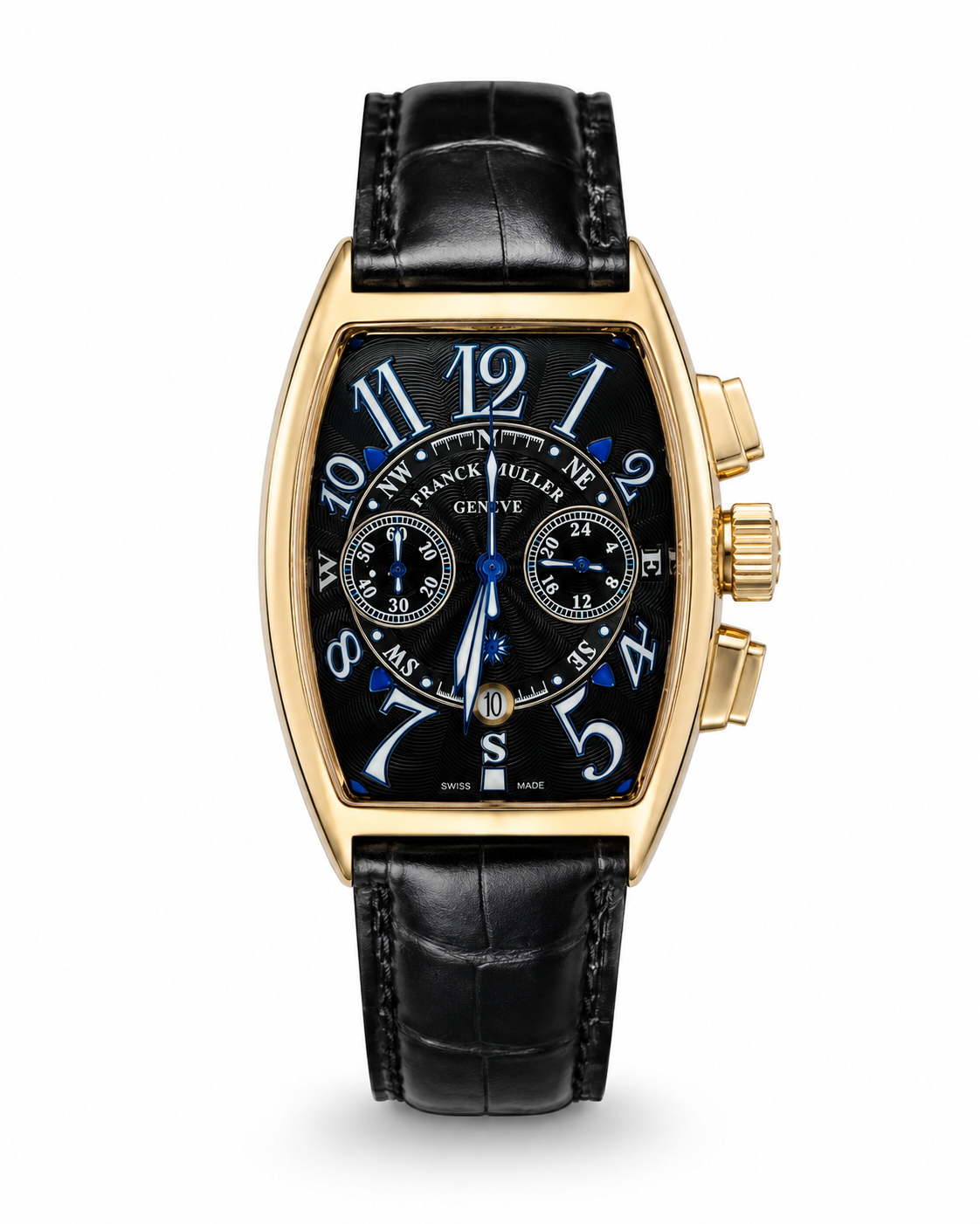 Frank Muller Black Copper Chronograph Dial Watch