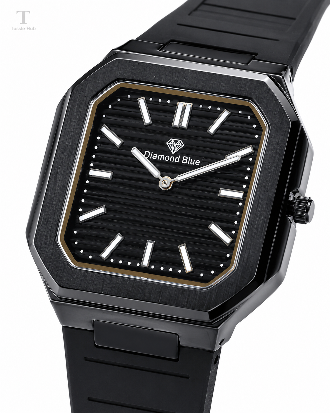 All Black Old Money Magnet Strap Watch