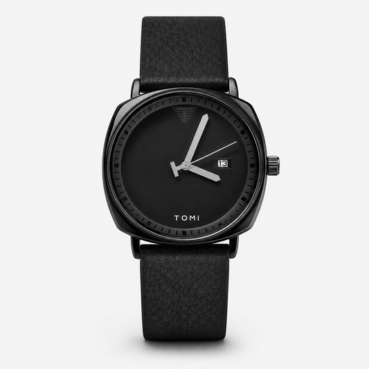 Tomi All Black Sleek Dial Watch