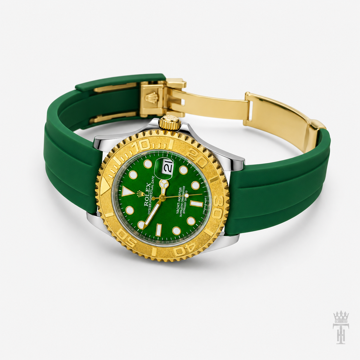 Green Gold Dial Yatchmaster Watch