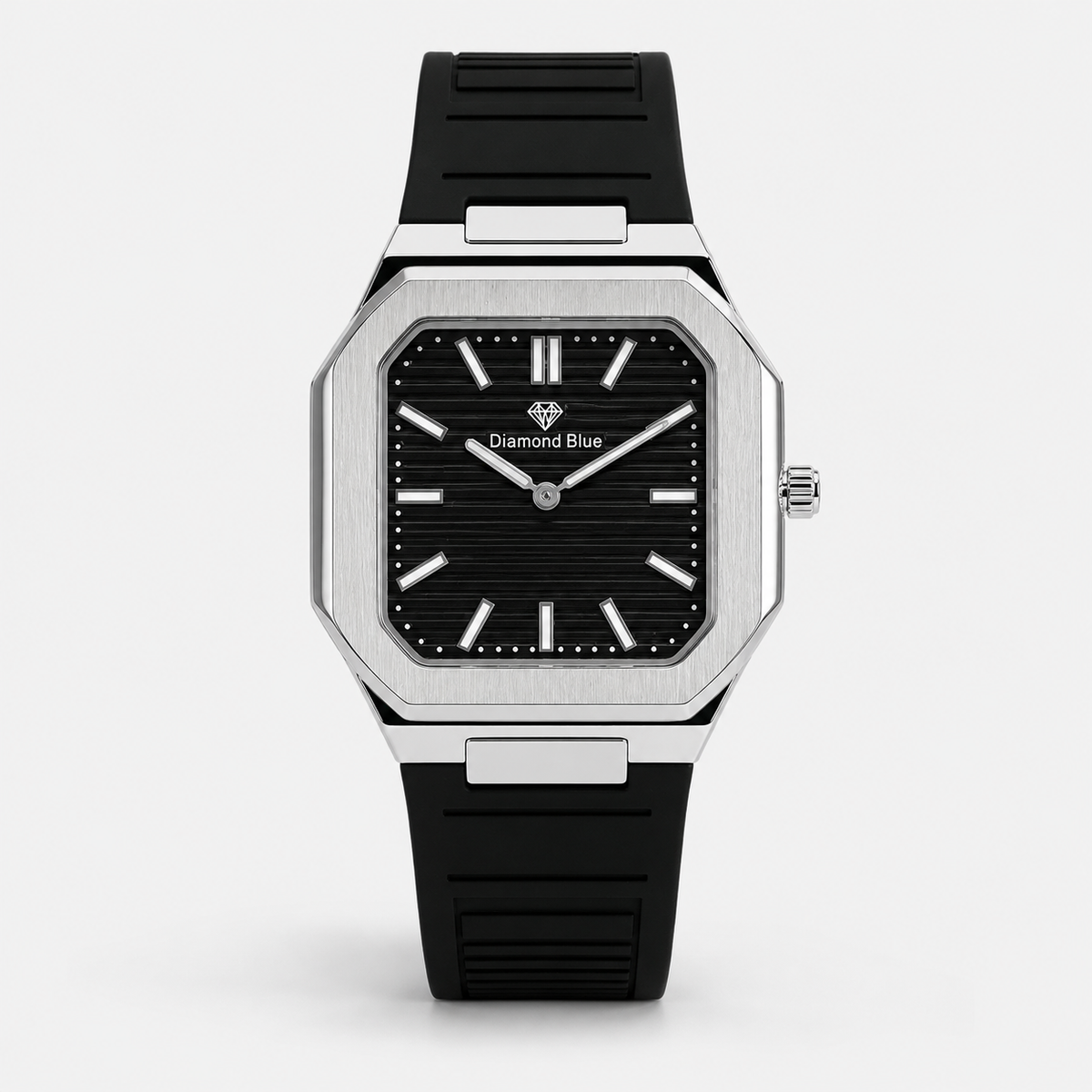 All Black Slim Arabic Magnet Strap Watch