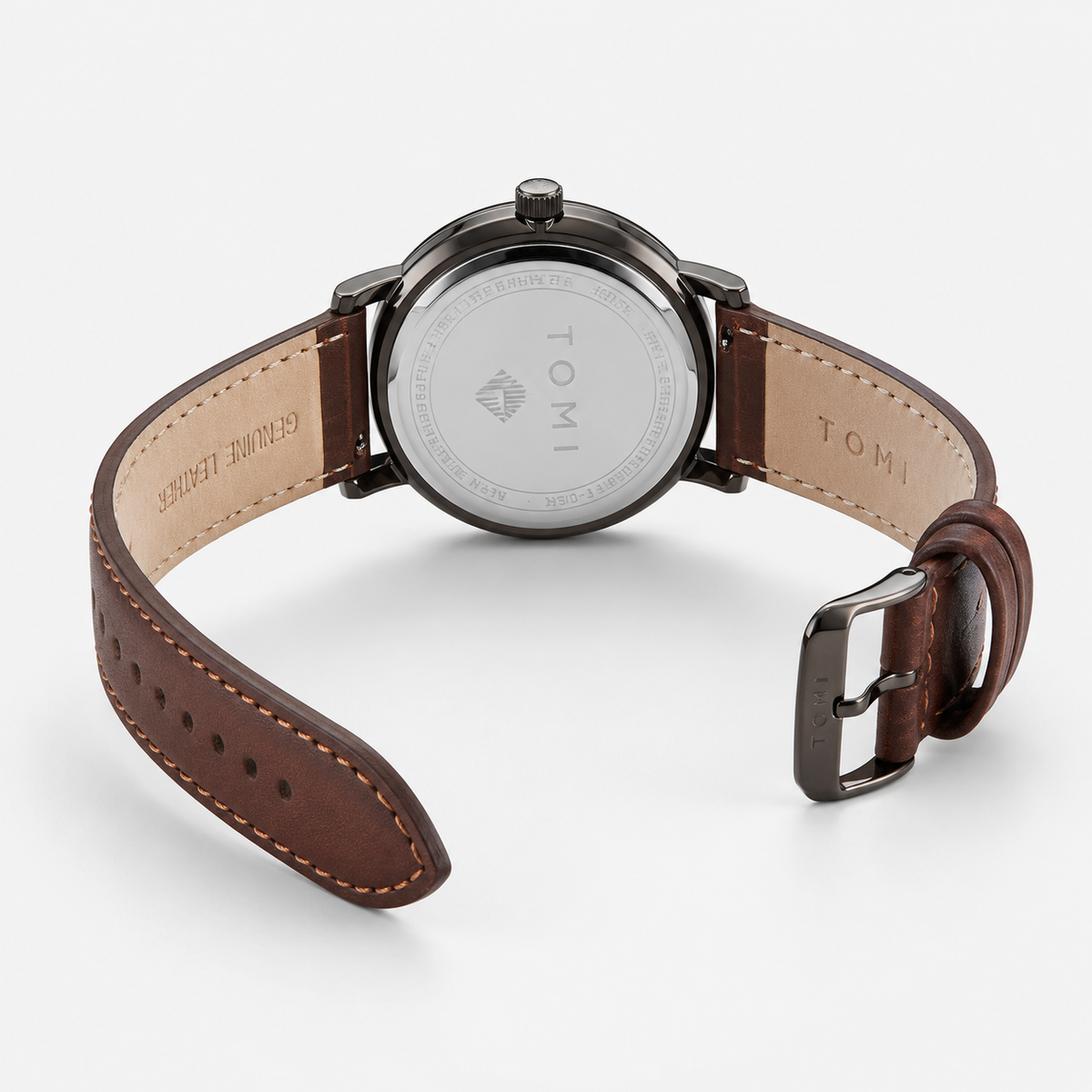 Tomi Brown Black Galaxy Dial Watch