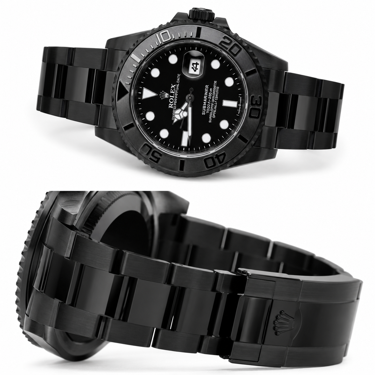 All Black Chain Yatchmaster Watch