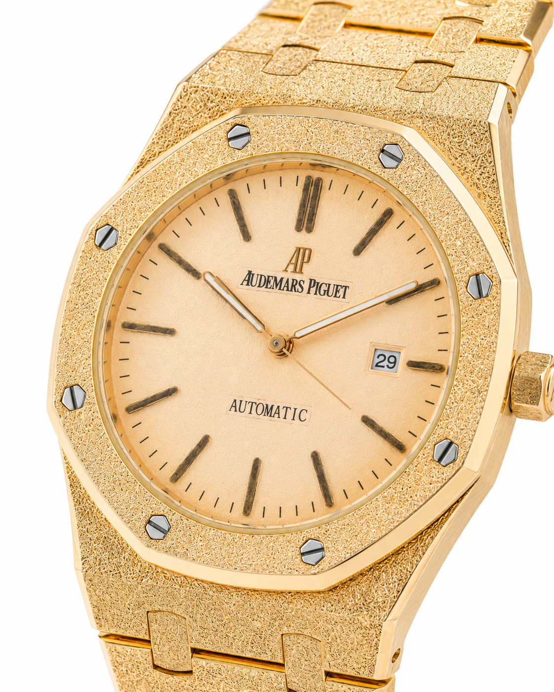 Frosted Rose Gold AP Watch