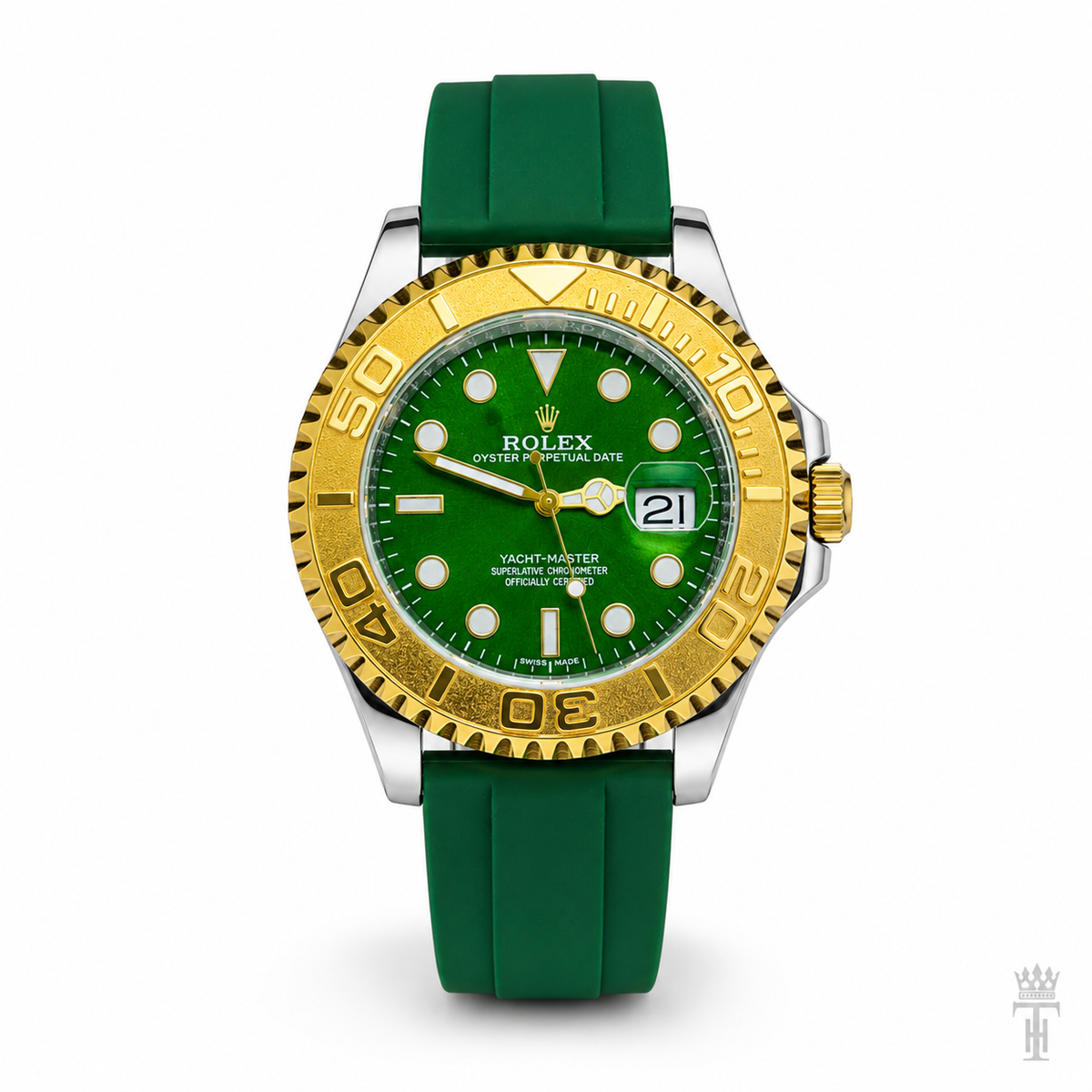 Green Gold Dial Yatchmaster Watch