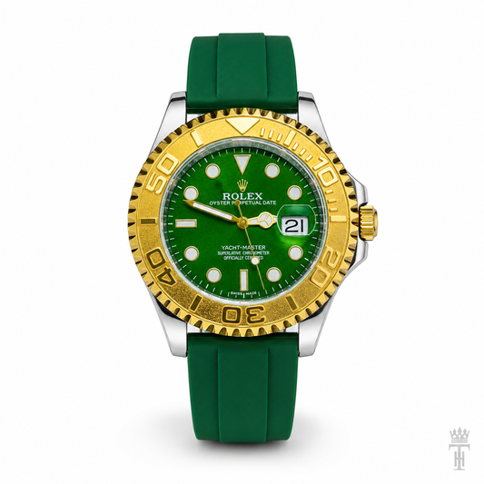 Green Gold Dial Yatchmaster Watch
