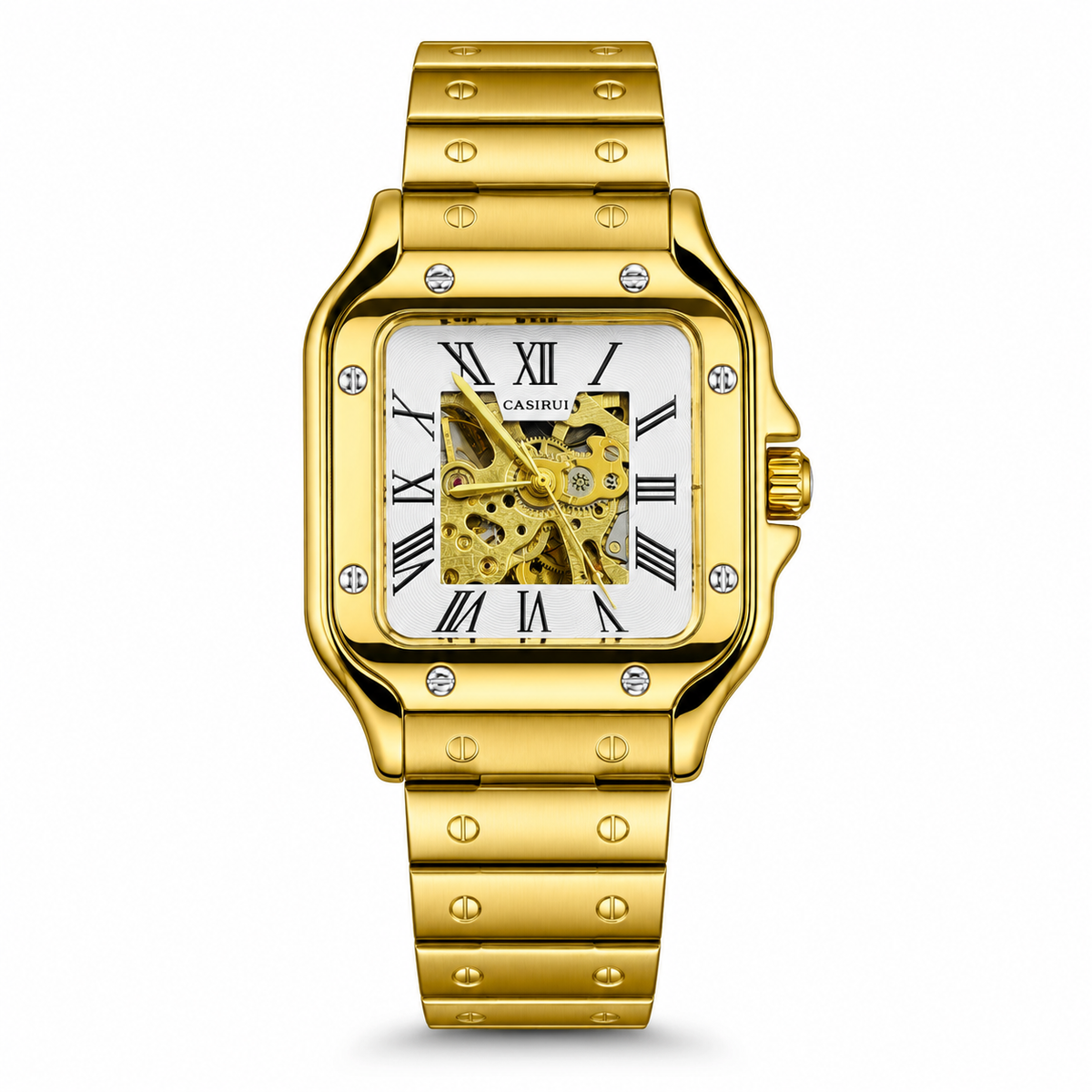 Gold Chain Tank Automatic Watch