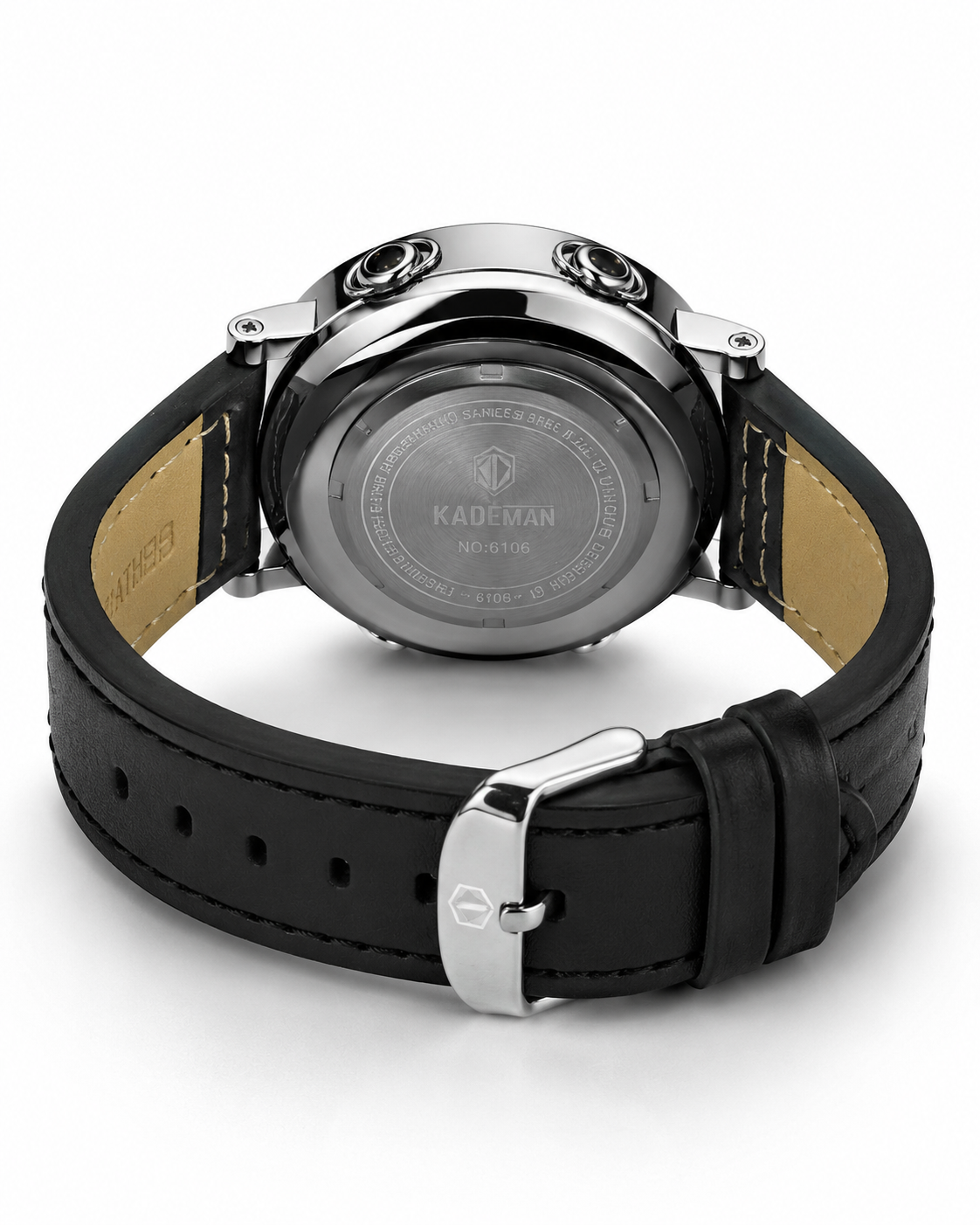Kademan Black Silver Digital Watch