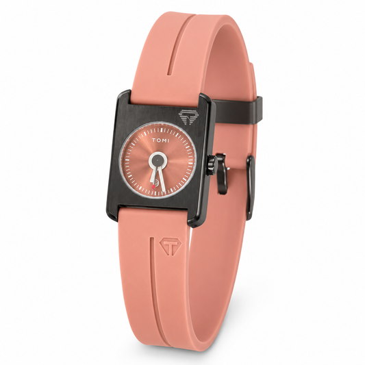 Tomi Brown Tank Magnetic Strap Watch