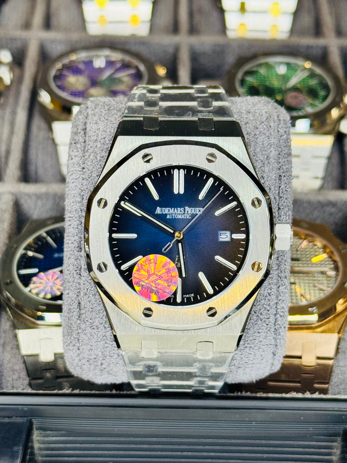 AP Super Clone Silver Sapphire Royal Oak Watch