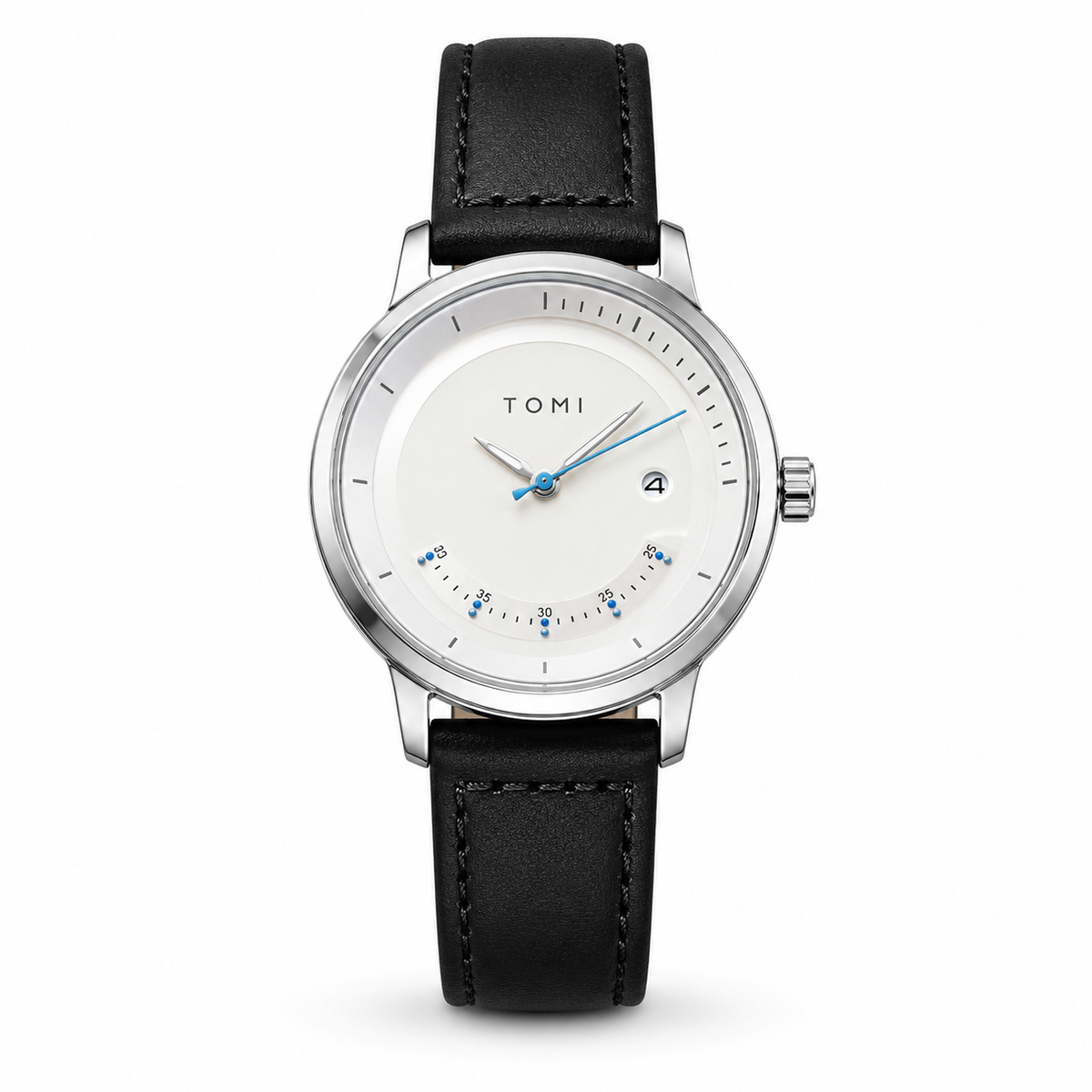 Tomi Black Silver Royal Dial Watch