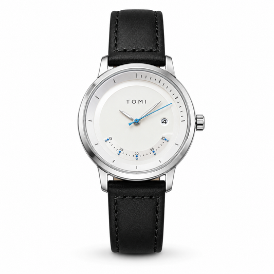 Tomi Black Silver Royal Dial Watch