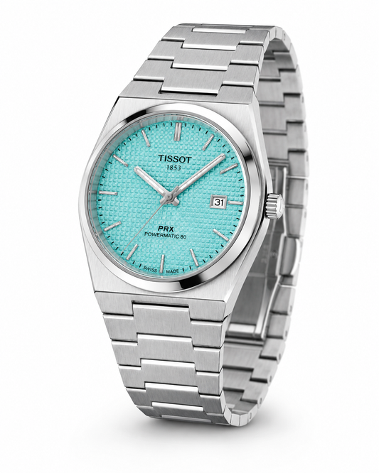 Tissot PRX Silver Tiffany Dial Quartz Watch