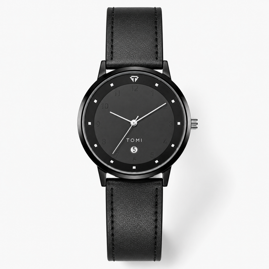 Tomi All Black Elegance Dial Watch