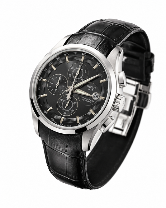 All Black Branded Tissot 1853 Special Edition Chronograph Watch