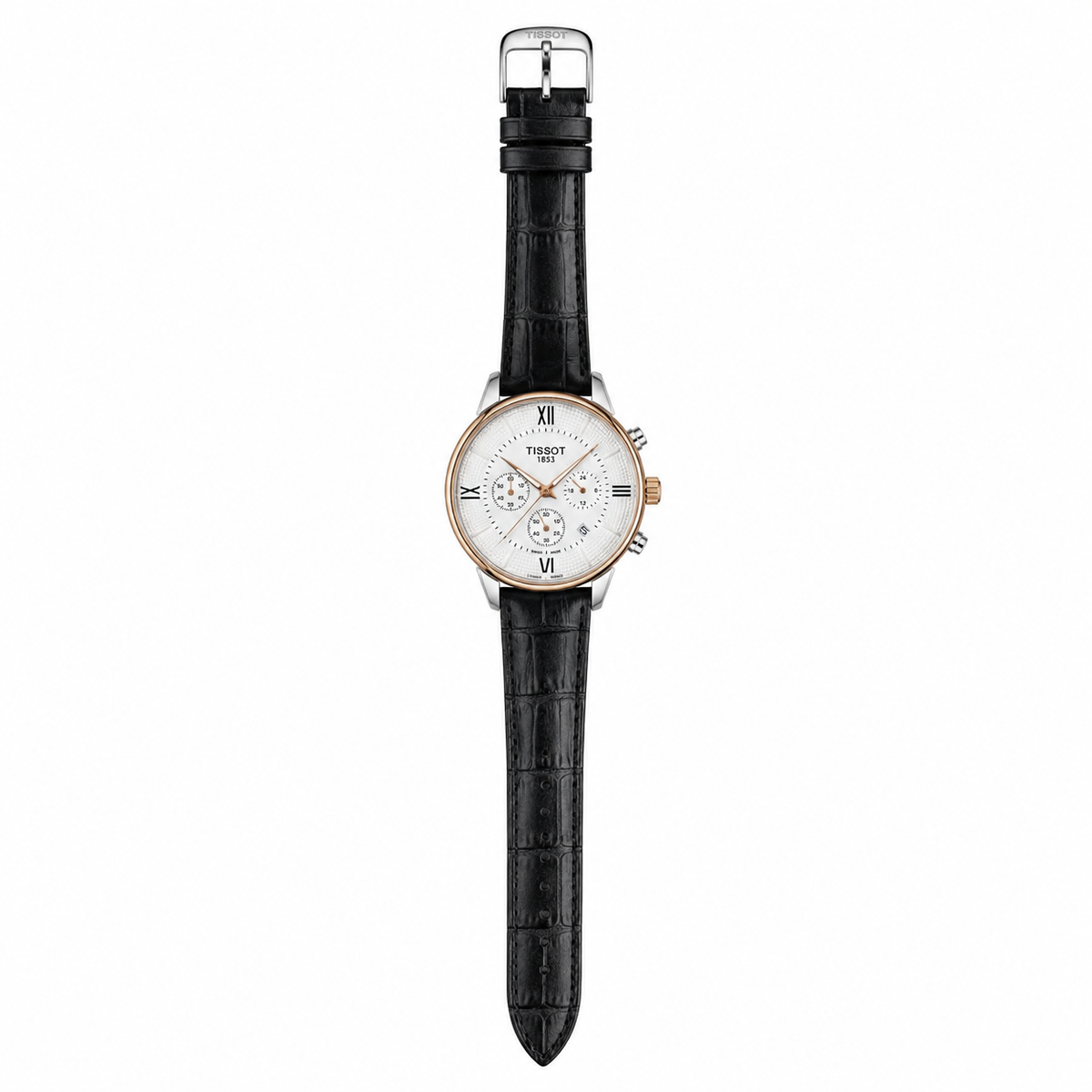 Black White Mini Chronograph Watch