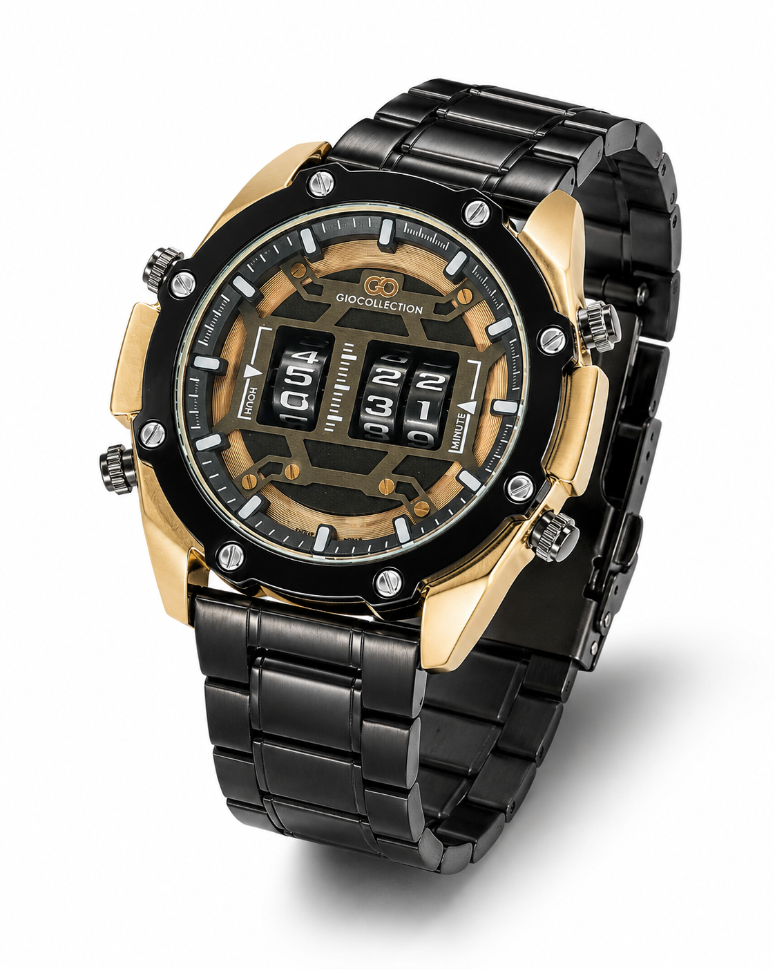 Black Copper Counter Spinning Watch