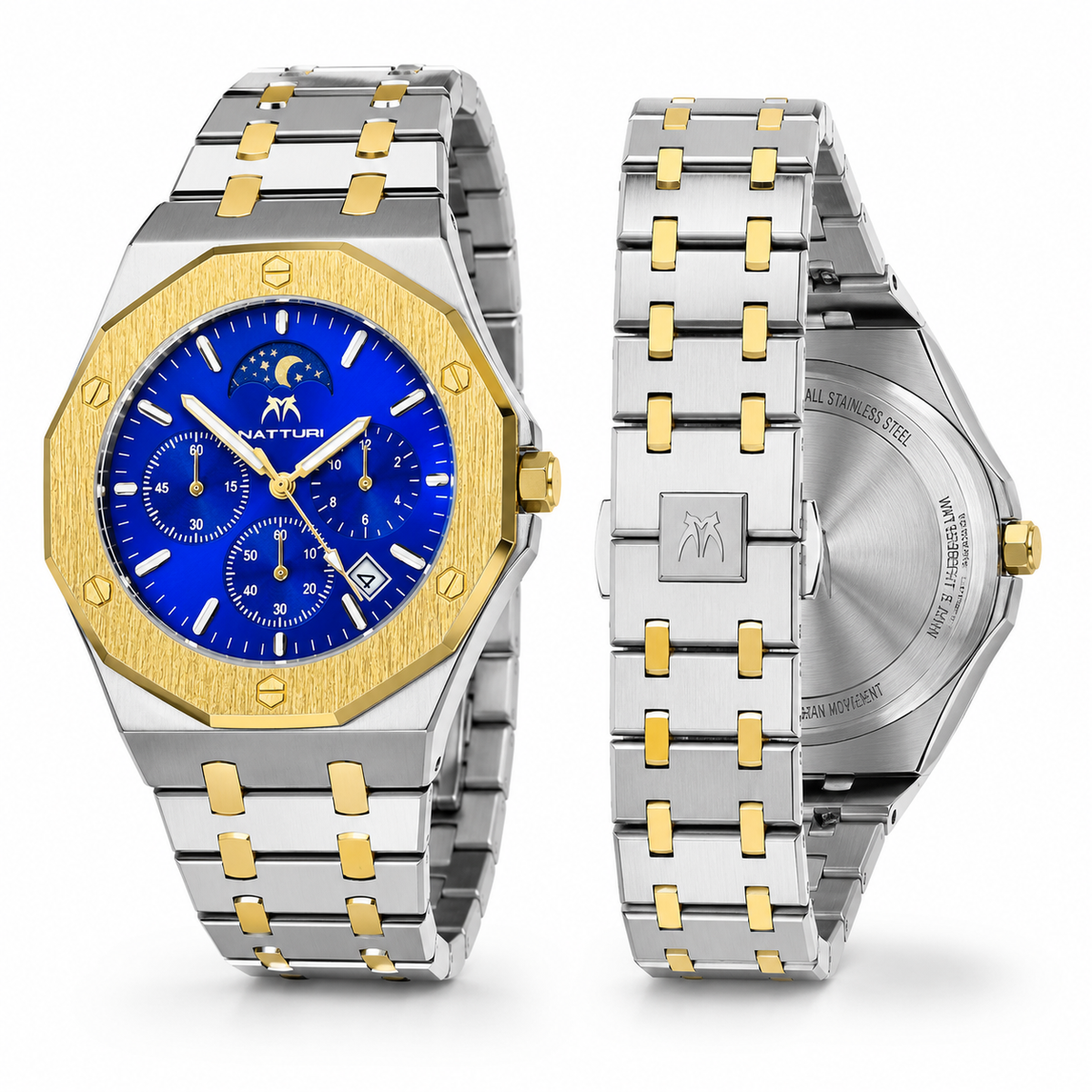 Royal Oak Two Tone Sapphire Chronograph Waterproof Watch