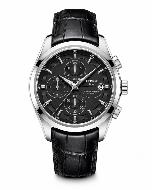 All Black Branded Tissot 1853 Special Edition Chronograph Watch