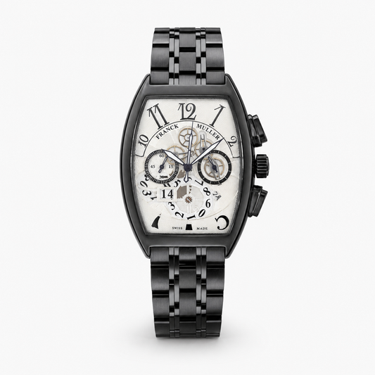 Chain Frank Muller Black White Chronograph Dial Watch