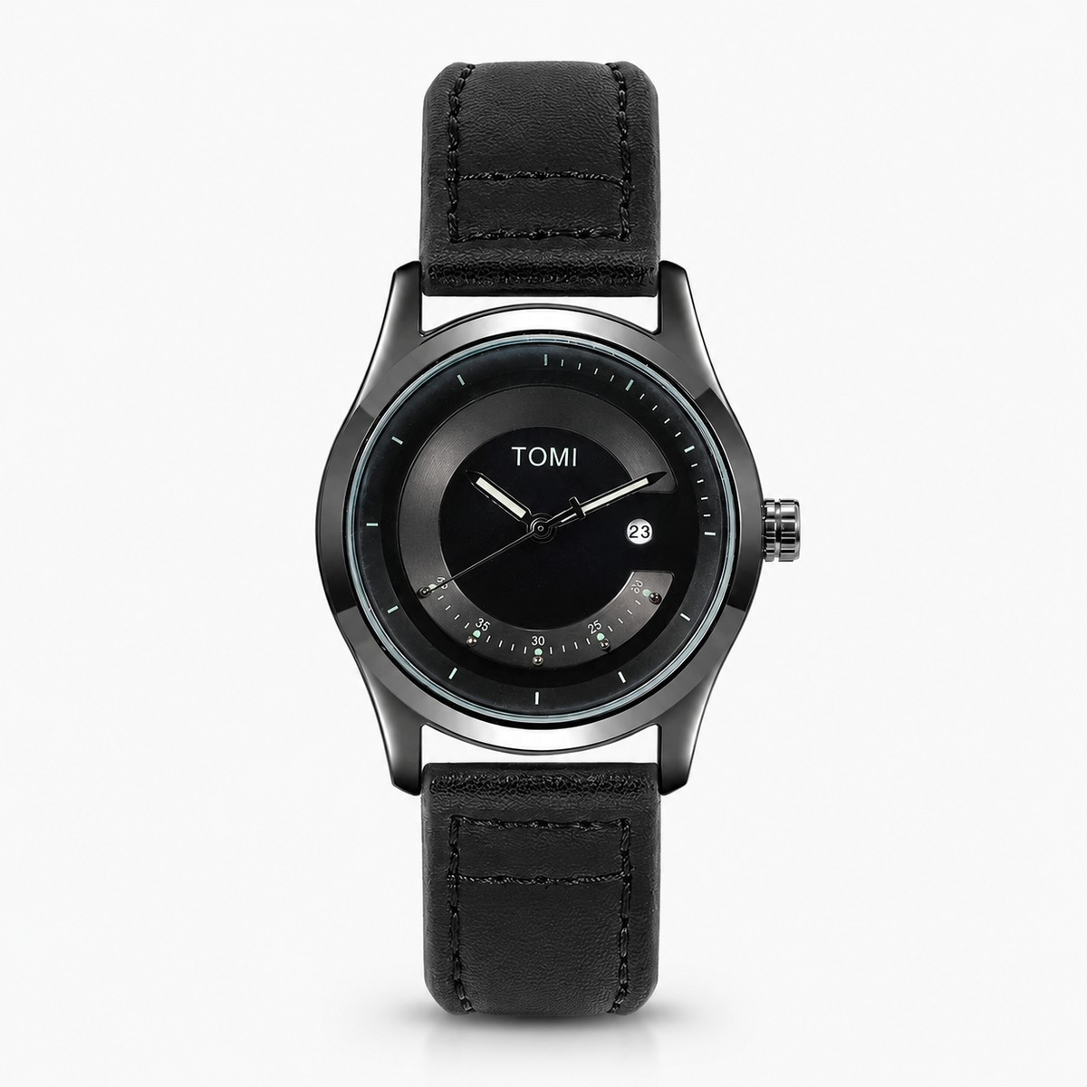 Tomi All Black Royal Dial Watch