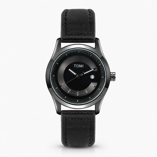 Tomi All Black Royal Dial Watch
