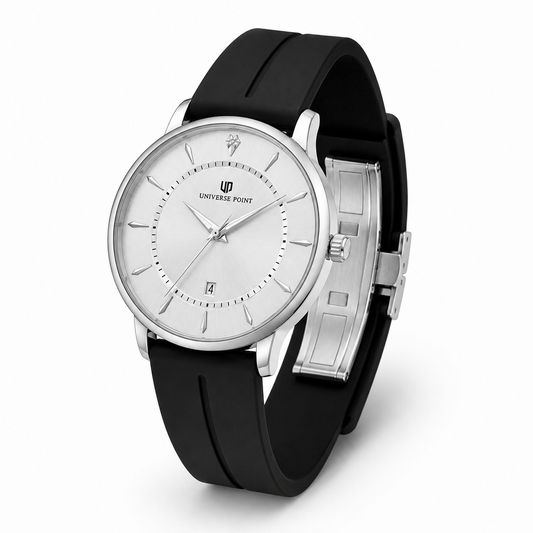 Black White Slim Balloon Universe Point Watch