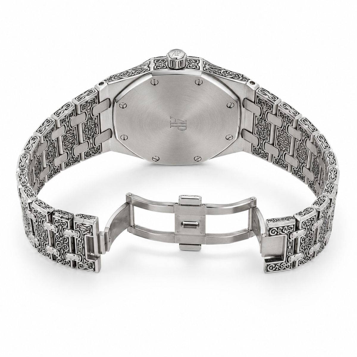 Calligraphic Silver White AP Watch