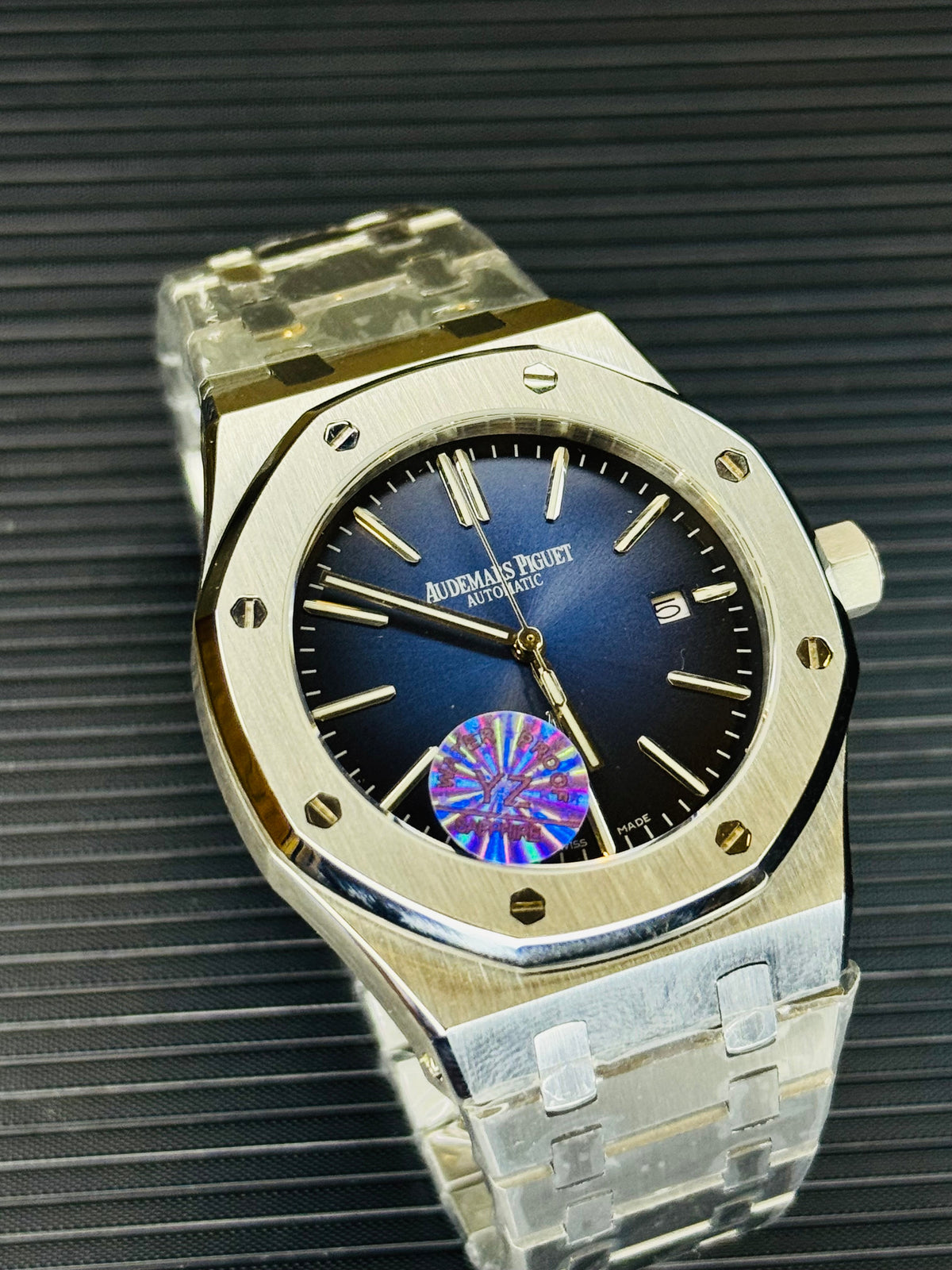 AP Super Clone Silver Sapphire Royal Oak Watch