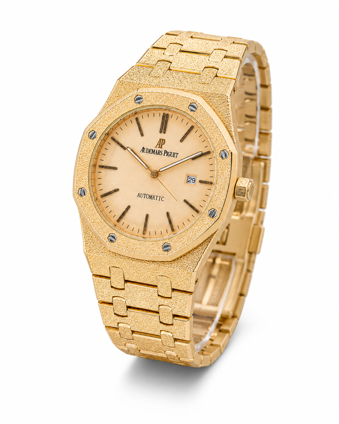 Frosted Rose Gold AP Watch