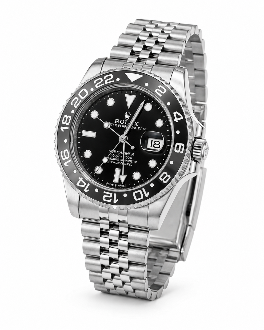 Silver Submariner Semi Automatic Watch