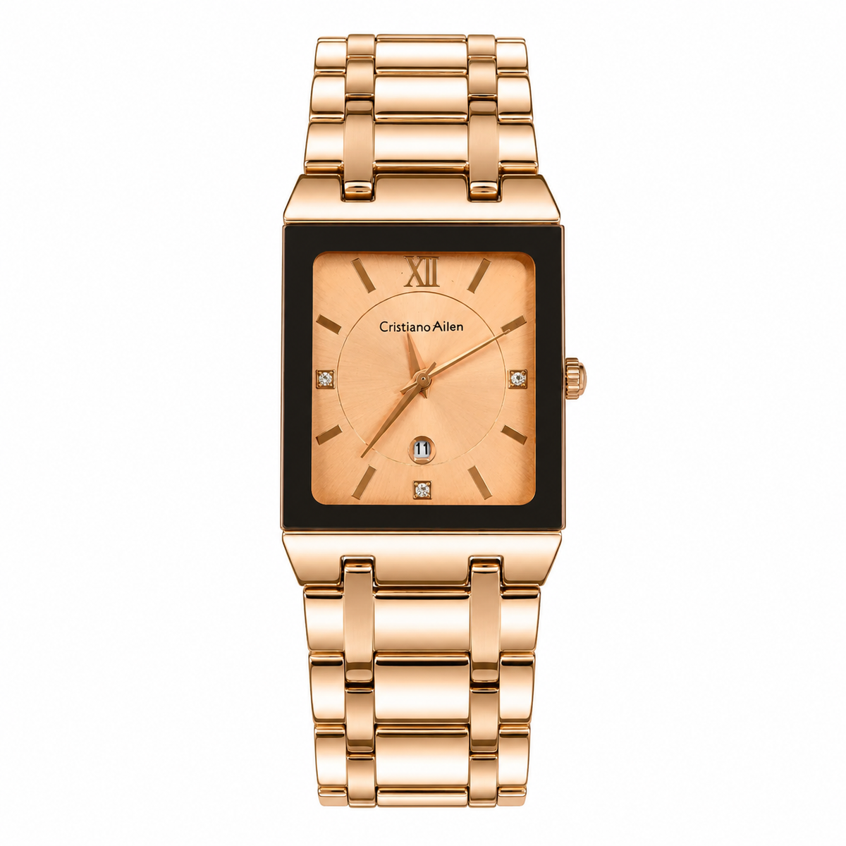 Cristiano Aillen Rose Gold Square Watch