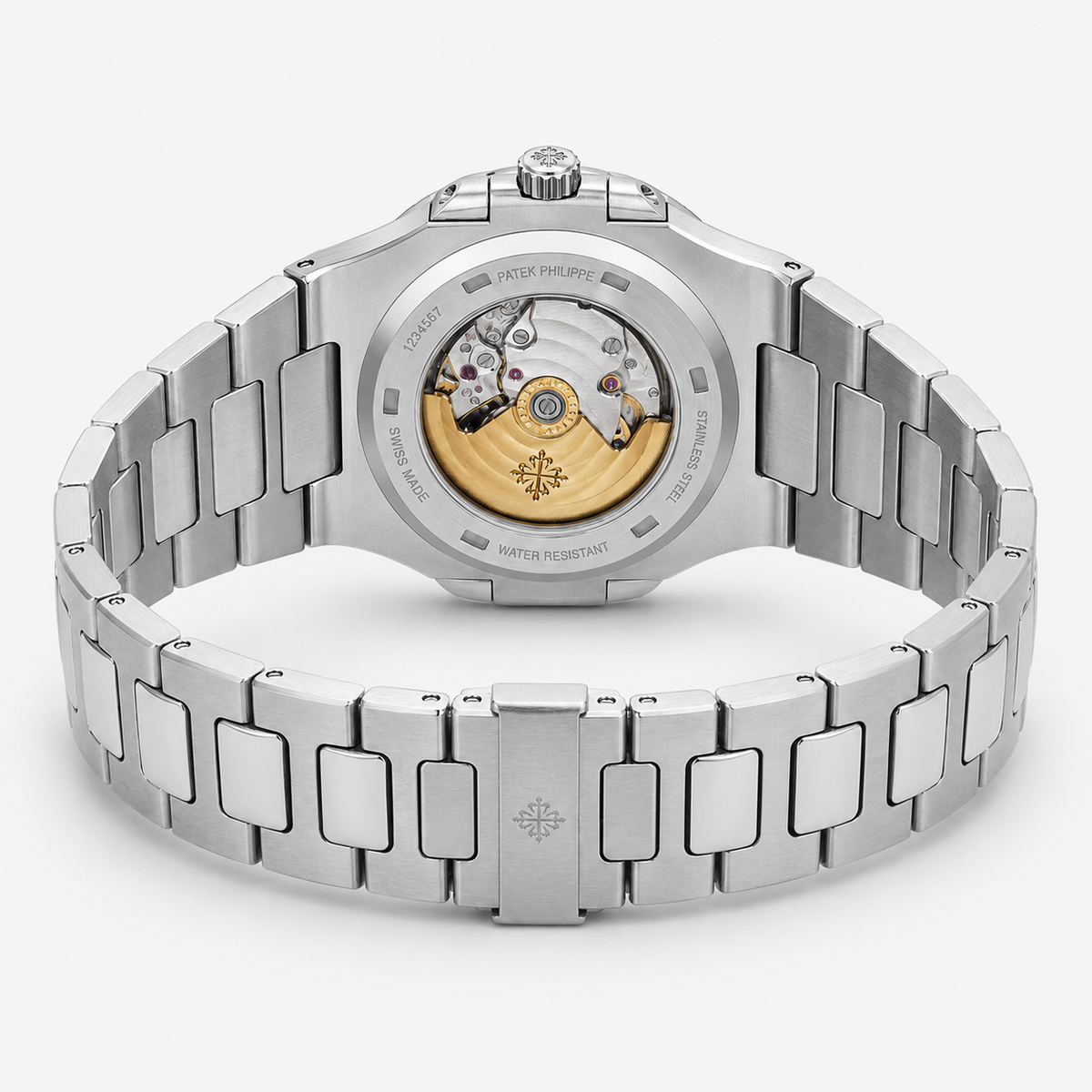 Silver Chocolate Automatic Nautilus Super Clone Watch