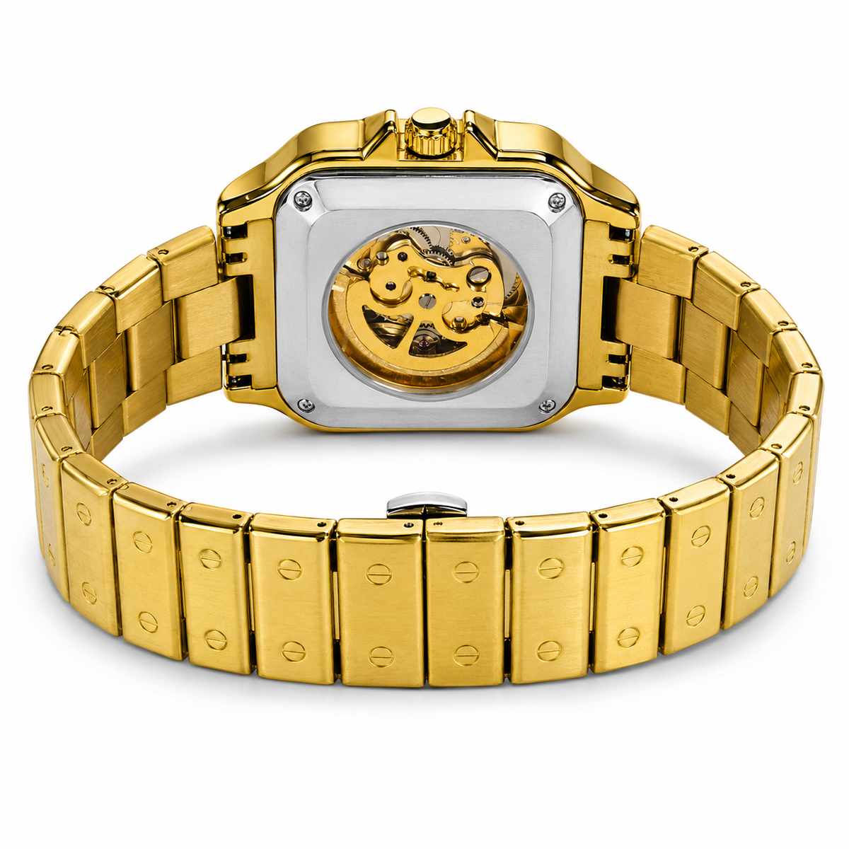 Gold Chain Tank Automatic Watch