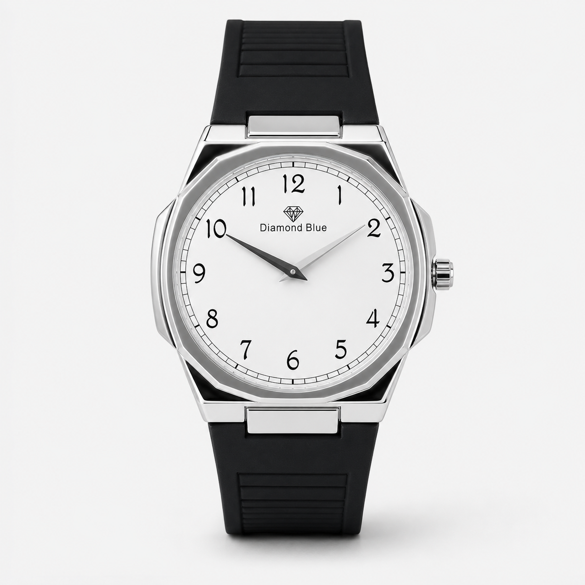 All Black Slim Arabic Magnet Strap Watch