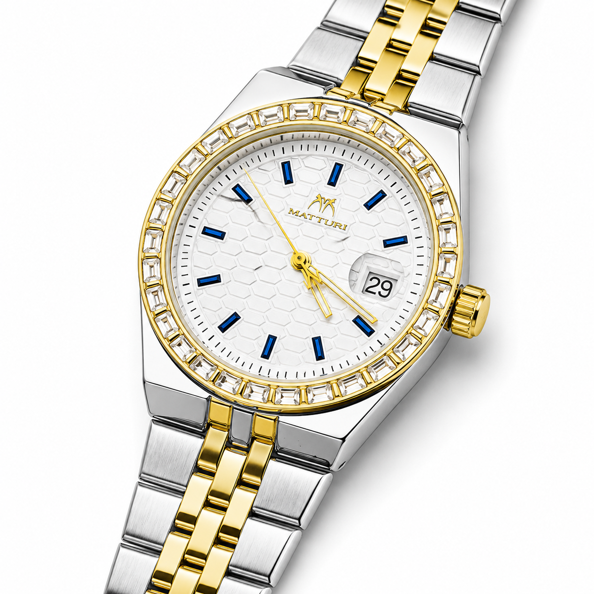Two Tone White Luxus Watch