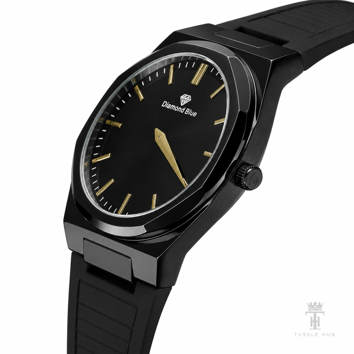 All Black Prx Magnet Strap Watch