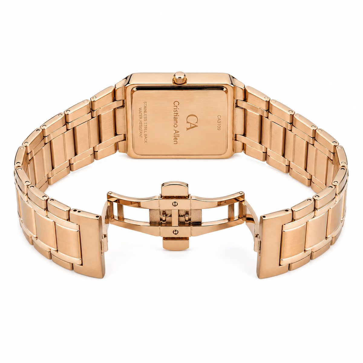 Cristiano Aillen Rose Gold Square Watch