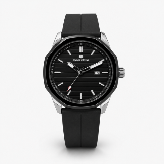 All Black Universe Octa Magnet Strap Watch