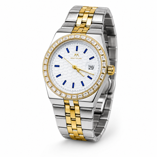 Two Tone White Luxus Watch